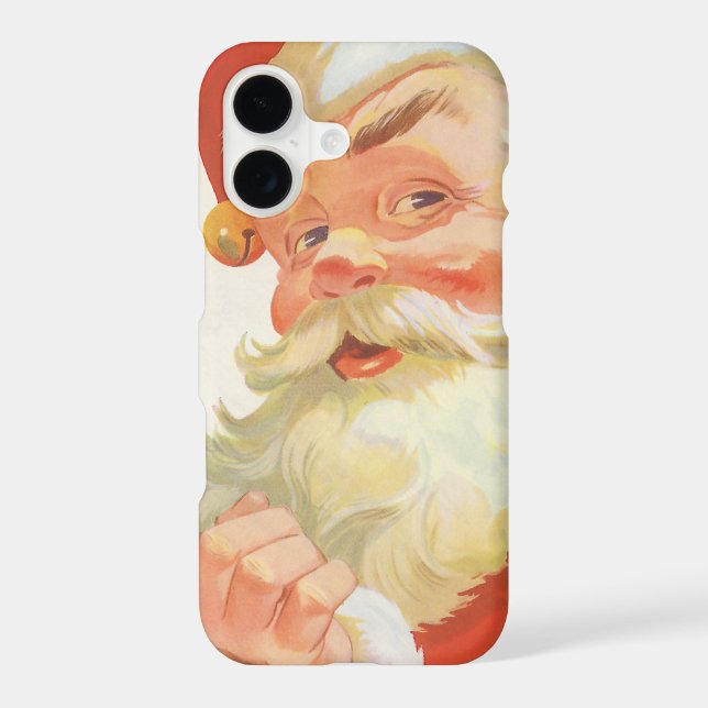 Jolly Santa Claus with a Secret, Vintage Christmas (Back)