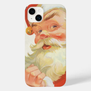 Jolly Santa Claus with a Secret, Vintage Christmas Case-Mate iPhone 14 Plus Case