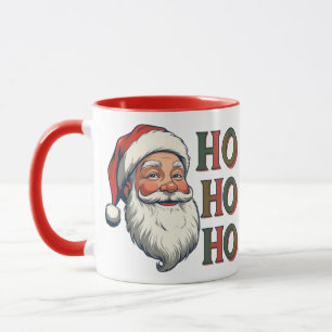 Jolly Santa Ho Ho Ho Christmas Cheer Mug
