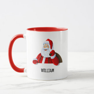 Jolly Santa Personalised Christmas  Combo Mug