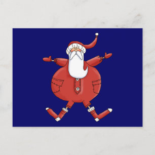 Jolly Santa T-shirts and Gifts Holiday Postcard