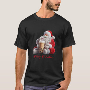 Jolly Sips Santa s Bubble Tea Brew T-Shirt