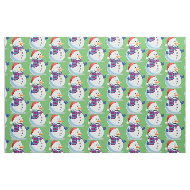 Jolly Snowman Fabric (Fat Quarter)