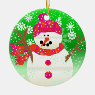 Jolly Snowman Keepsake Ornament