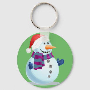 Jolly Snowman Key Ring