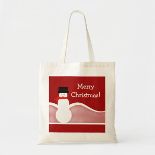 Jolly Snowman Tote Bag