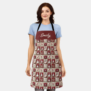 Jolly Snowmen Apron