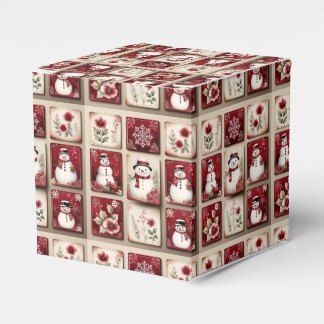 Jolly Snowmen Favour Box (Front Side)