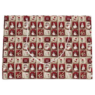 Jolly Snowmen Large Gift Bag