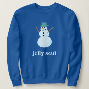 "Jolly Soul" Snowman Sweatshirt