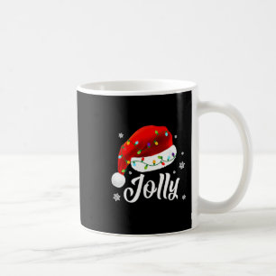 Jolly Subtle Minimal Christmas Funny Holiday Party Coffee Mug