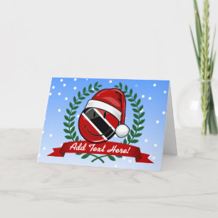 Jolly Trinidad Flag Christmas Style Holiday Card