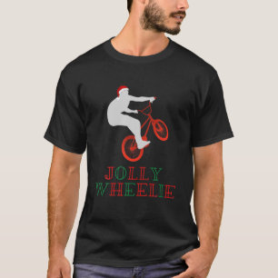Jolly Wheelie BMX Christmas Theme Bike T-Shirt
