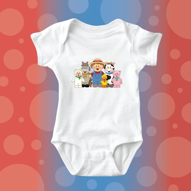 JollyKins Barnyard Buddies Boy Baby Bodysuit (Creator Uploaded)