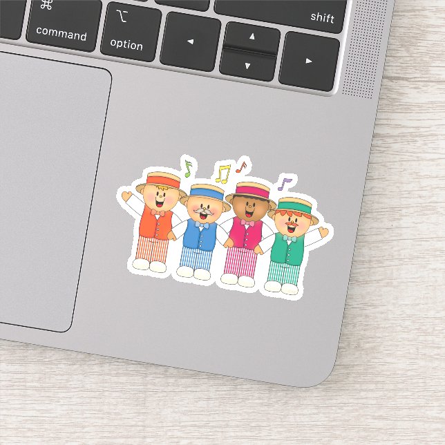 JollyKins Colorful Barbershop Quartet (Detail)