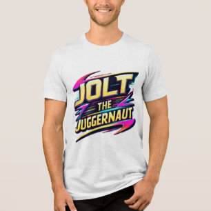 Jolt the Juggernaut - Power-Packed Energy T-Shirt Tri-Blend Shirt