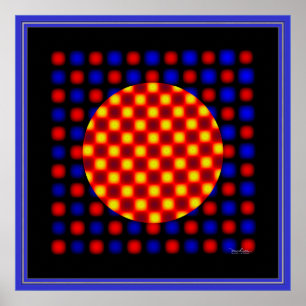Jolting Jittering Optical Illusion Poster
