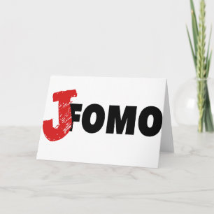 JOMO Joy Of Missing Out slow life shy introvert Card