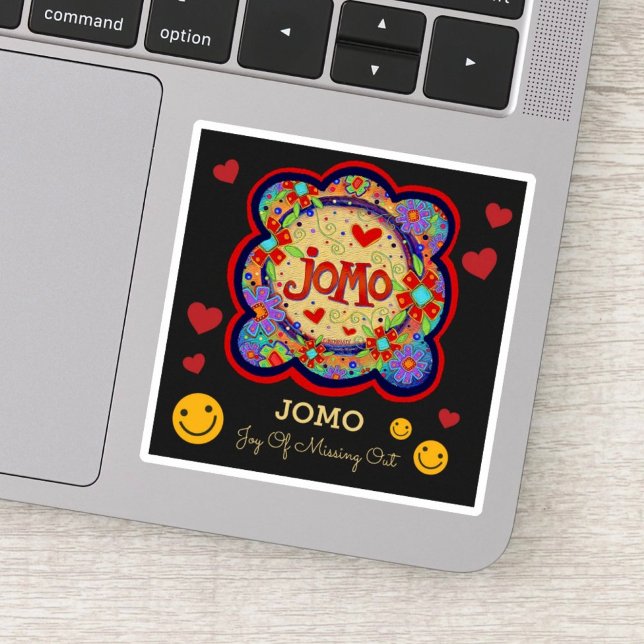 JOMO Trendy Inspirivity Sticker with Smileys (Creator Uploaded)