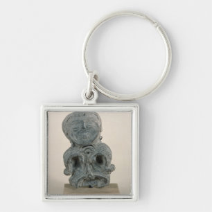Jomon figurine key ring