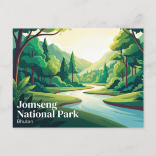 Jomseng National Park Bhutan Postcard