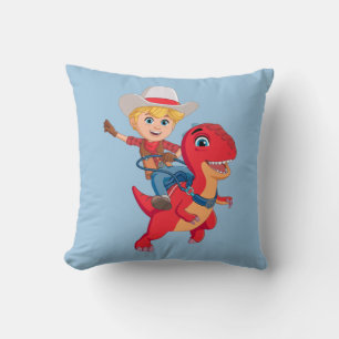 Jon and Blitz Dino Ranch Cushion