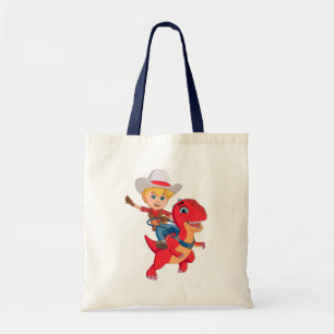 Jon and Blitz   Dino Ranch Tote Bag