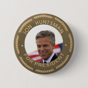 Jon Huntsman for President 6 Cm Round Badge