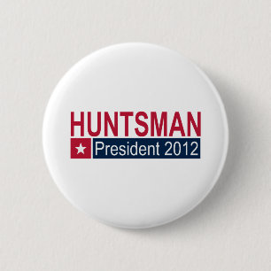 Jon Huntsman President 2012 6 Cm Round Badge