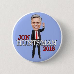 Jon Huntsman President 2016 6 Cm Round Badge