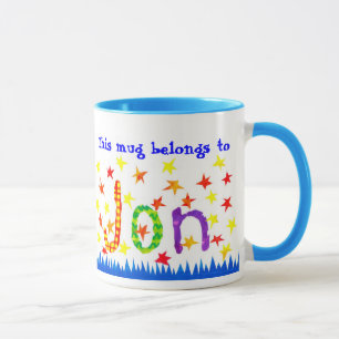 'Jon' Name-specific Ringer Mug