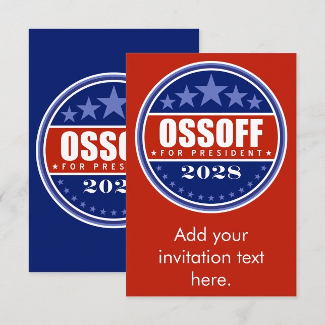 Jon Ossoff for President 2028 (Front/Back)