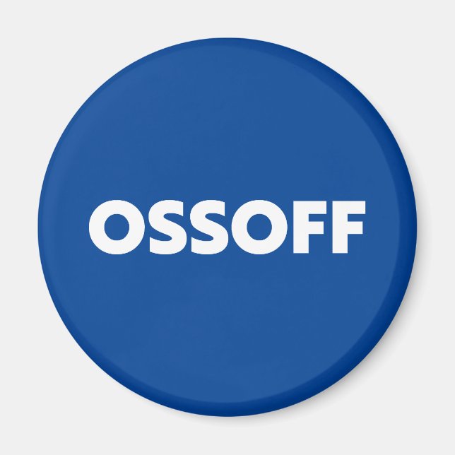 Jon Ossoff Georgia Senate runoff blue white Magnet (Front)
