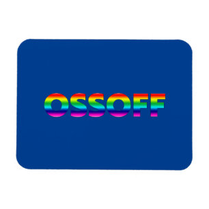 Jon Ossoff Georgia Senate runoff pride lgbt blue Magnet