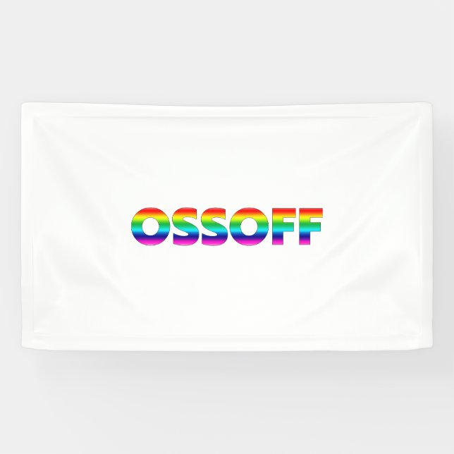 Jon Ossoff Georgia Senate runoff pride lgbtq lgbt Banner (Horizontal)