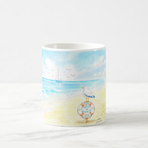 Jon Seagull - Peace & Love Save the World Coffee Mug