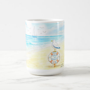 Jon Seagull - Peace & Love Save the World Coffee Mug