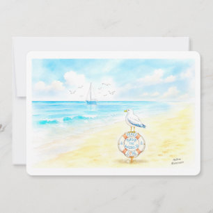Jon Seagull - Peace & Love Save the World Invitation