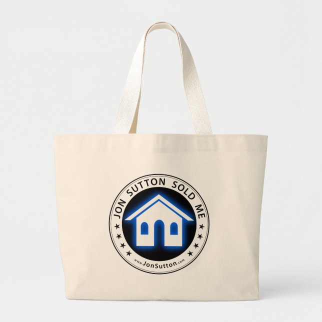 Jon Sutton Sold Me Large Tote Bag (Front)