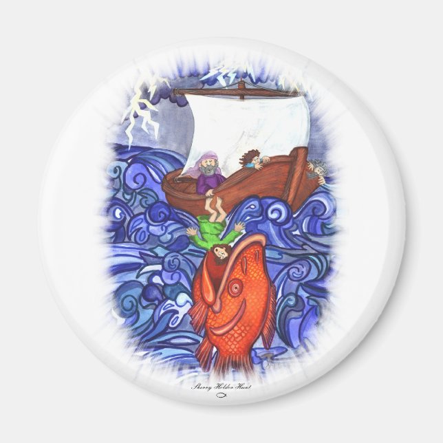 Jonah and the Big Fish Magnet (Front)