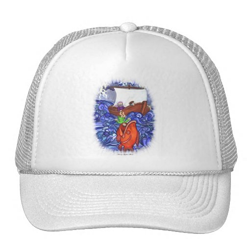 Jonah and the Big Fish Mesh Hat - Zazzle.com.au