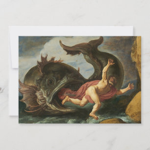 "Jonah and the Whale" custom invitations