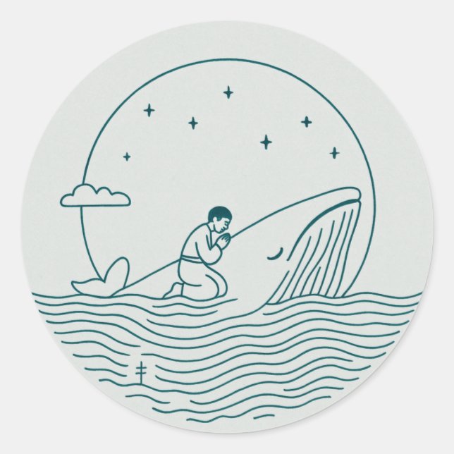 Jonah and the Whale Sticker (Front)