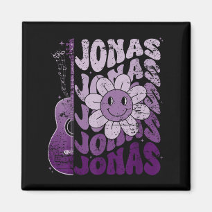 Jonas First Name I Love Jonas Girl Groovy 80's Vin Magnet