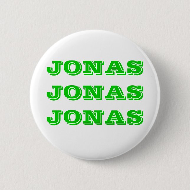JONASJONASJONAS 6 CM ROUND BADGE (Front)