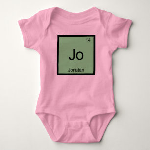 Jonatan  Name Chemistry Element Periodic Table Baby Bodysuit