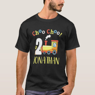 Jonathan Choo Choo Two Train 2nd Birthday Turning  T-Shirt