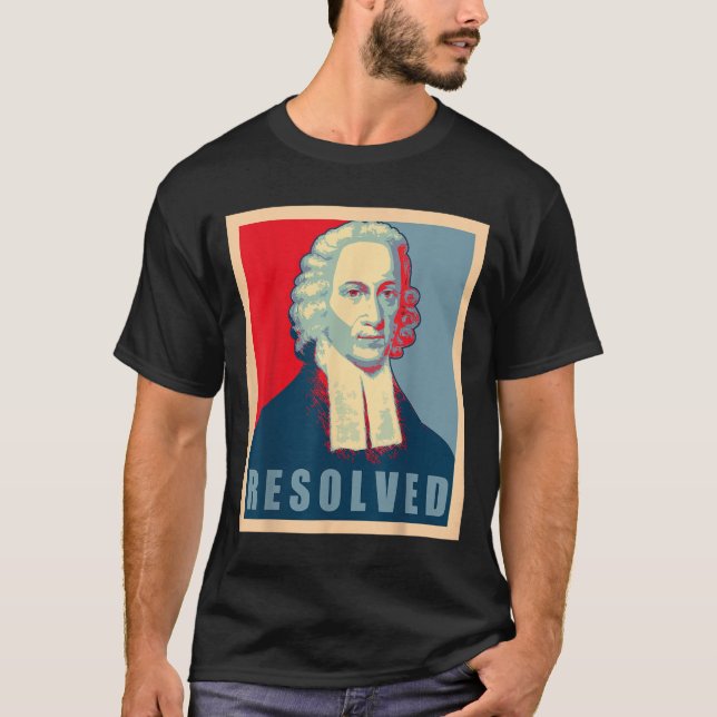 Jonathan Edwards Resolved Calvinist Reformed  T-Shirt (Front)