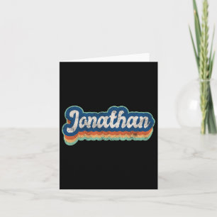 Jonathan First Name Boy Vintage Style 70s 80s Pers Card