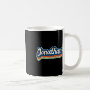 Jonathan First Name Boy Vintage Style 70s 80s Pers Coffee Mug